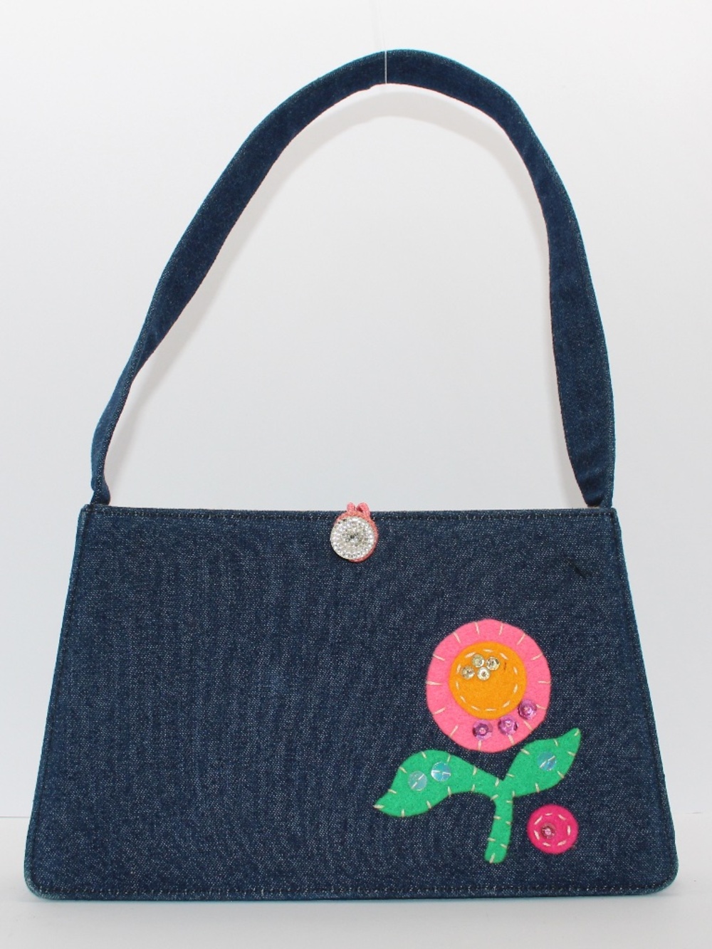 PATCH NYC (Ross & Carney) denim patch shoulder bag,